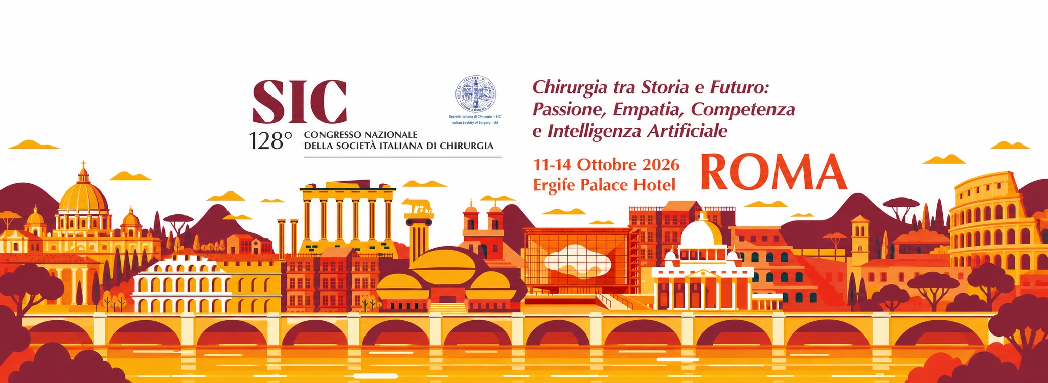 128° Congresso Nazionale SIC: Chirurgia tra Storia e Futuro. Roma, 11–14 ottobre 2026.